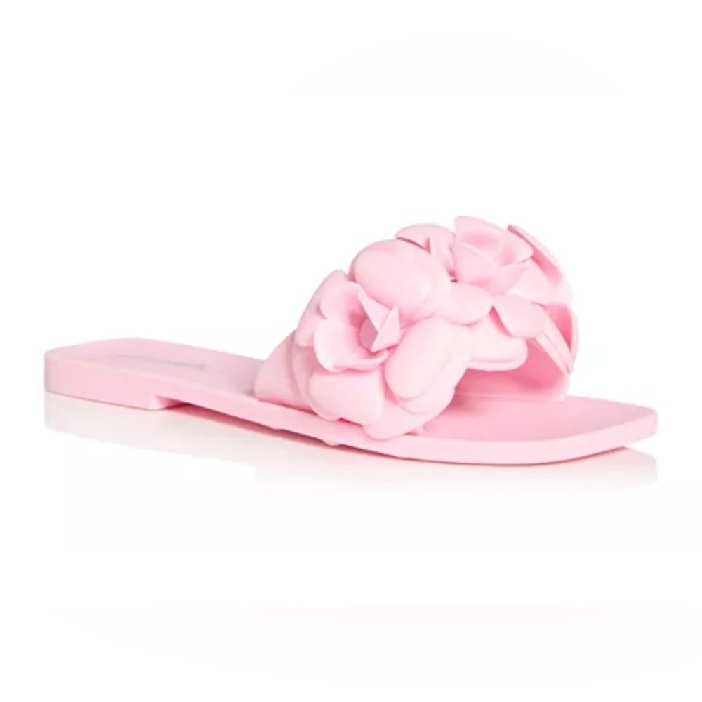 Jeffrey Campbell Pink Floral Women's Slide Sandals sz 6 nwob